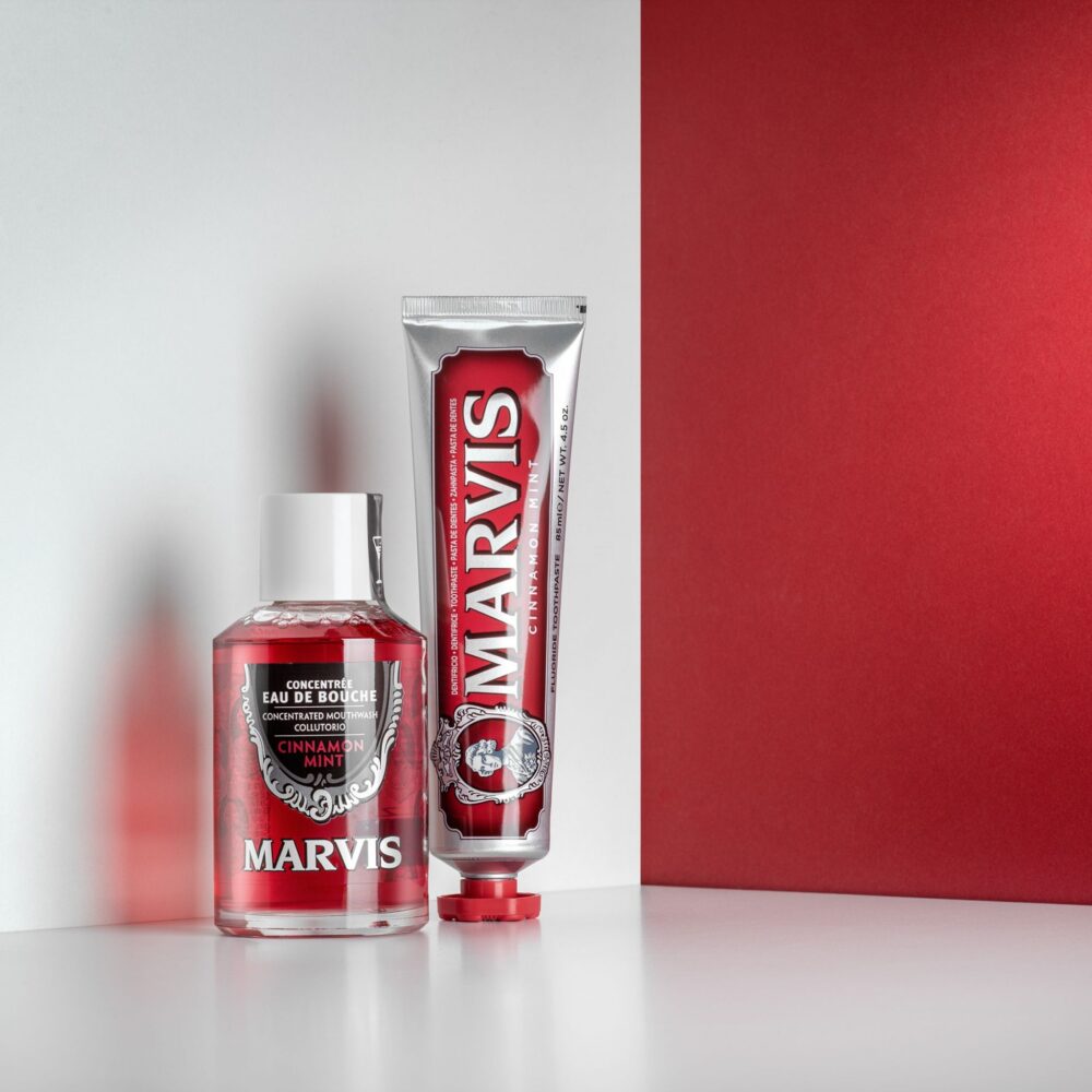Marvis Cinnamon Mint Mouthwash - Image 2