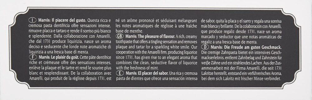 Marvis Amarelli Licorice Toothpaste - Image 5